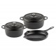 Zestaw żeliwny z 3 części Hosse, Black Onyx | Zestaw żeliwny |  |