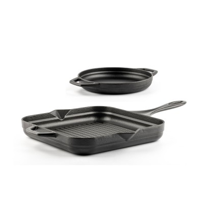 Zestaw żeliwny z 2 części Hosse, Black Onyx - Zestaw żeliwny
