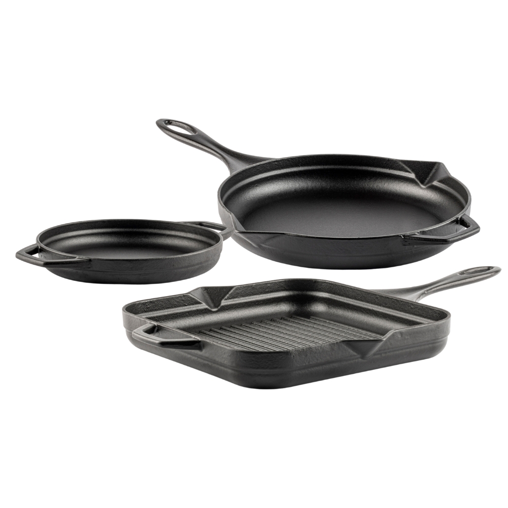 Zestaw żeliwny z 3 części Hosse, Black Onyx | Zestaw żeliwny |  |
