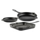 Zestaw żeliwny z 3 części Hosse, Black Onyx | Zestaw żeliwny |  |