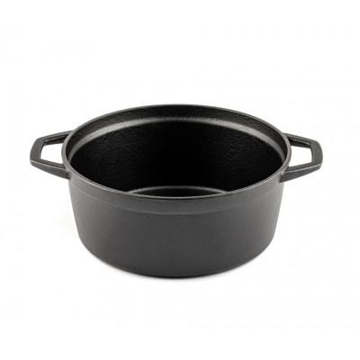 Głęboki garnek żeliwny Hosse, Black Onyx, Ф24 - Garnek żeliwny