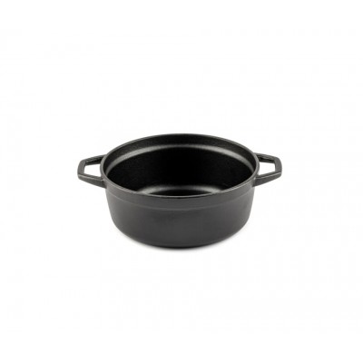 Głęboki garnek żeliwny Hosse, Black Onyx, Ф12 - Garnek żeliwny