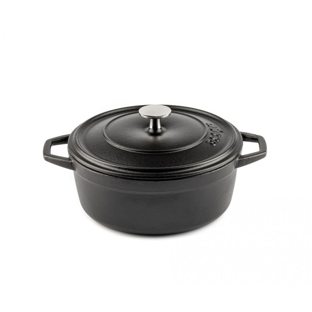 Głęboki garnek żeliwny Hosse, Black Onyx, Ф20