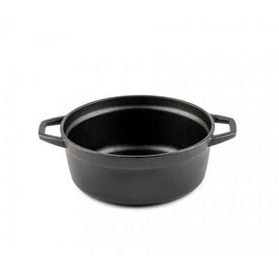 Głęboki garnek żeliwny Hosse, Black Onyx, Ф20 - Garnek żeliwny