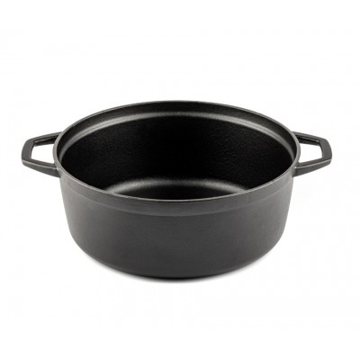 Głęboki garnek żeliwny Hosse, Black Onyx, Ф28 - Garnek żeliwny