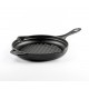 Patelnia grillowa żeliwna emaliowana Hosse, Black Onyx, Ф24cm | Patelnia grillowa żeliwna | Patelnia żeliwna |