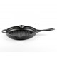 Patelnia grillowa żeliwna emaliowana Hosse, Black Onyx, Ф24cm | Patelnia grillowa żeliwna | Patelnia żeliwna |