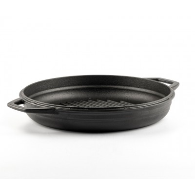 Patelnia grillowa żeliwna emaliowana Hosse, Black Onyx, Ф22cm - Porównanie produktów