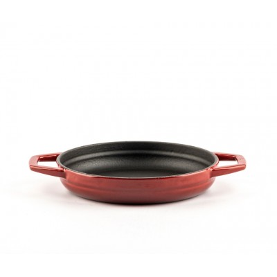 Patelnia żeliwna z dwoma uchwytami emaliowana Hosse, Rubin, Ф16cm - Porównanie produktów
