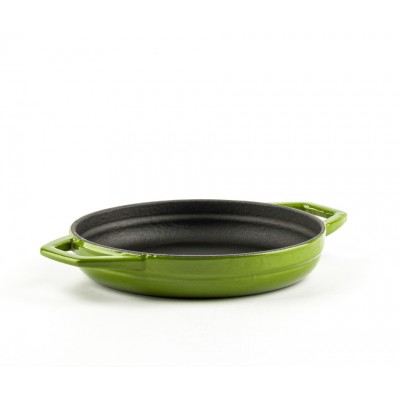 Patelnia żeliwna z dwoma uchwytami emaliowana Hosse, Bamboo, Ф16cm - Porównanie produktów