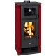 Piec z piekarnikiem na drewno Prity K2 GT F Czerwony, 8.1 kW | Piece na drewno z piekarnikiem | Piece na drewno |