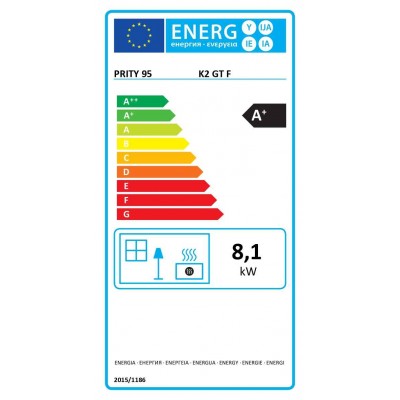 Piec z piekarnikiem na drewno Prity K2 GT F Czerwony, 8.1 kW - Porównanie produktów