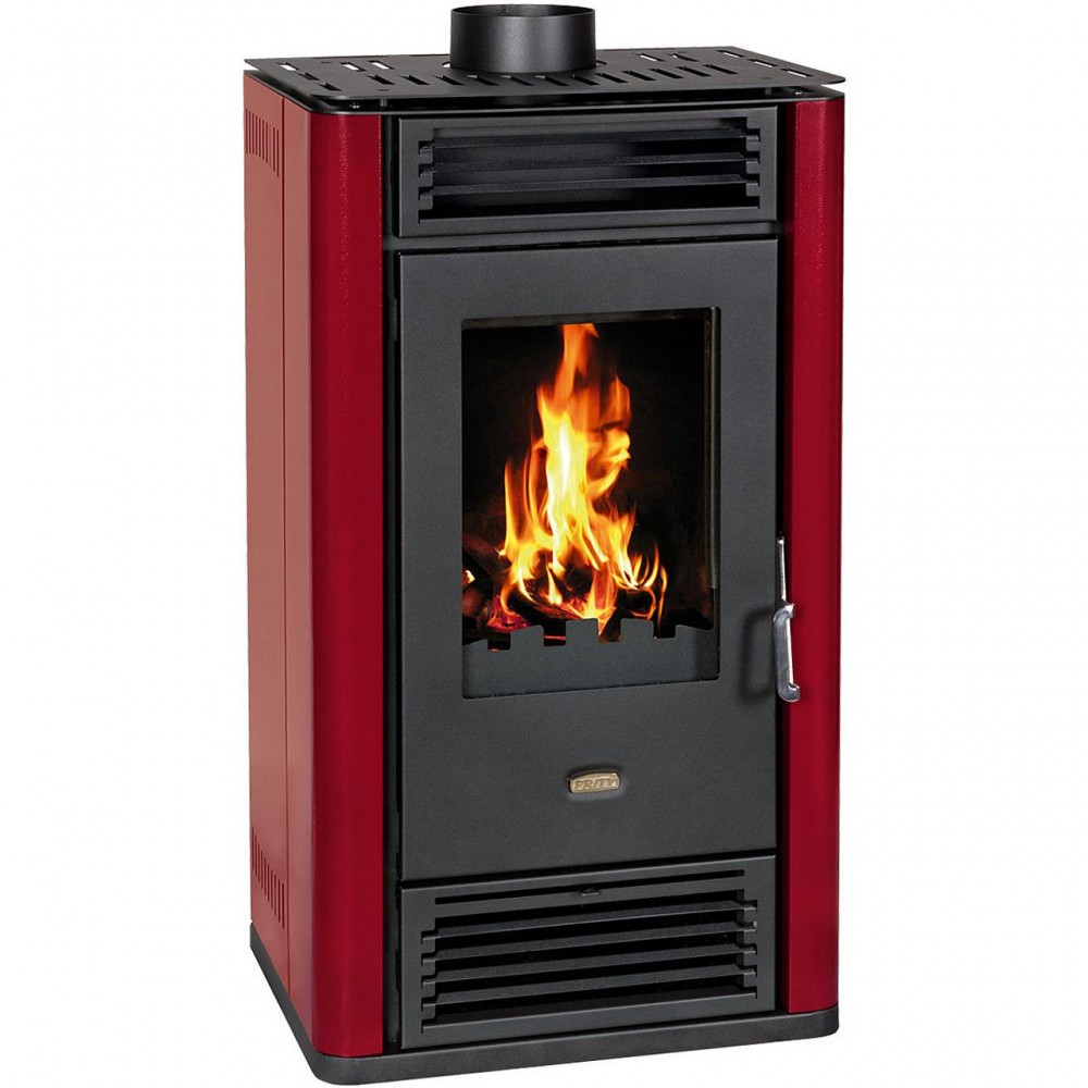 Piec na drewno Prity K3 GT D Czerwony, 8.1 kW | Piece na drewno |  |