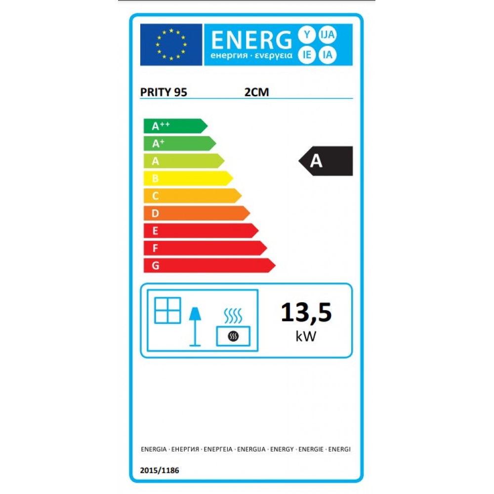 Wkład kominkowy Prity 2CM, 13.5kW | Wkłady Kominkowe | Kominki |