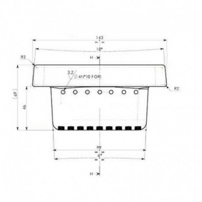 Żeliwny ruszt do pieca na pellet Ecoteck, Ravelli i innych, 143x106mm - Ruszt do pieca na pellet