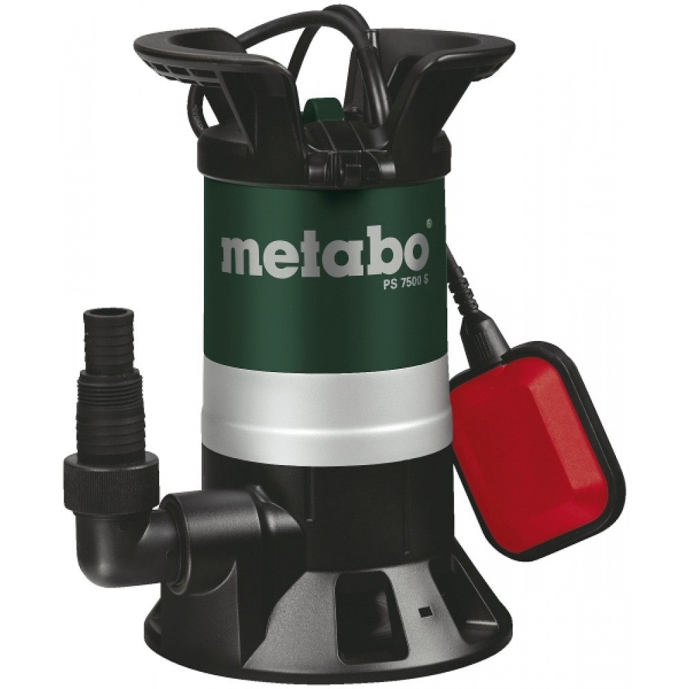Pompa spustowa do wody czystej i brudnej Metabo PS 7500 S, 1 1/4", moc 450 W, wysokość podnoszenia 5 m | Pompa wodna | Ogrzewanie Centralne |