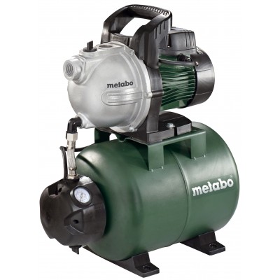 Pompa hydroforowa Metabo HWW 3300/25 G, moc 900 W, przepływ 3300 l/h, wysokość podnoszenia 45 m, pojemność zbiornika 24 l - Ogrzewanie Centralne