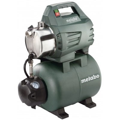 Pompa hydroforowa jednofazowa METABO HWW 3500/25 INOX, moc 900 W, przepływ 3500 l/h, wysokość podnoszenia 45 m, pojemność zbiornika 24 l - Ogrzewanie Centralne