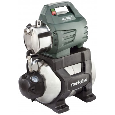Pompa hydroforowa jednofazowa METABO HWW 4500/25 INOX PLUS, moc 1300 W, wydajność 4500 l/h, wysokość podnoszenia 48 m, pojemność zbiornika 24 l - Ogrzewanie Centralne
