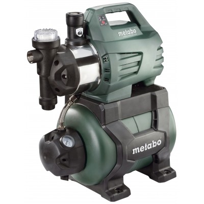 Pompa hydroforowa jednofazowa METABO HWWI 4500/25 Inox, moc 1300 W, wydajność 4500 l/h, wysokość podnoszenia 48 m, pojemność zbiornika 24 L - Ogrzewanie Centralne