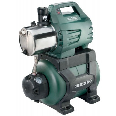 Pompa hydroforowa jednofazowa METABO HWW 6000/25 INOX, moc 1300 W, przepływ 6000 l/h, wysokość podnoszenia 55 m, pojemność zbiornika 24 l - Ogrzewanie Centralne