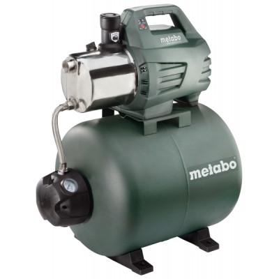 Pompa hydroforowa jednofazowa METABO HWW 6000/50 INOX, moc 1300 W, przepływ 6000 l/h, wysokość podnoszenia 55 m, pojemność zbiornika 50 l - Ogrzewanie Centralne