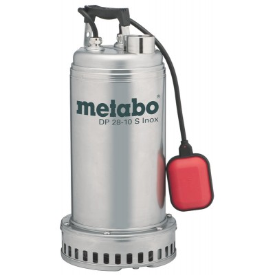 Pompa odwadniająca jednofazowa do wody brudnej Metabo DP 28-10 S Inox, moc 1850 W, wydajność 28 000 l/h, wysokość podnoszenia 17 m - Ogrzewanie Centralne