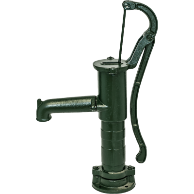Pompa wodna ręczna Hydro-Fix, zielona, długość 660 mm, żeliwo, rozmiar 1 1/4″ - Pompka ręczna do wody