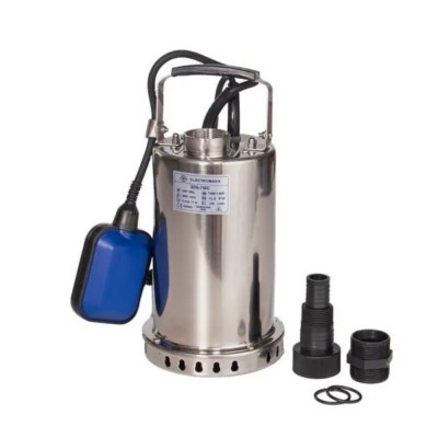Pompa odwadniająca z pływakiem zewnętrznym i obudową ze stali nierdzewnej Electromash QDS-750C, moc 750 W, przepływ 200 l/min, wysokość podnoszenia 11 m, wylot 1″ - Ogrzewanie Centralne