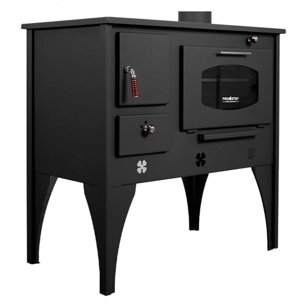 Kuchenka na drewno Prometey NAR Type B, 7kW | Piece na drewno z piekarnikiem | Piece na drewno |
