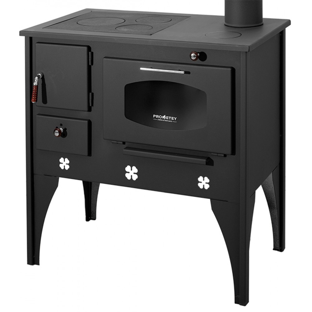 Kuchenka na drewno Prometey NAR Type B, 7kW | Piece na drewno z piekarnikiem | Piece na drewno |