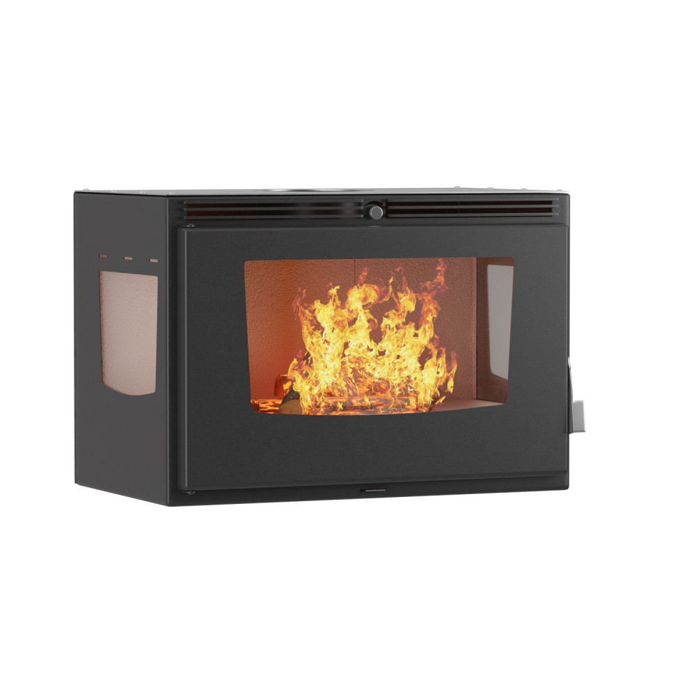 Wood Burning Fireplace Balkan Energy ΑTS INSERT PANORAMA 800, 13.96kW |  |  |