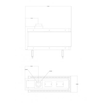 Kominki gazowe Balkan Energy GAS 3SIDE 100, 8.2kW - 10.2kW - Wkład kominkowy gazowy