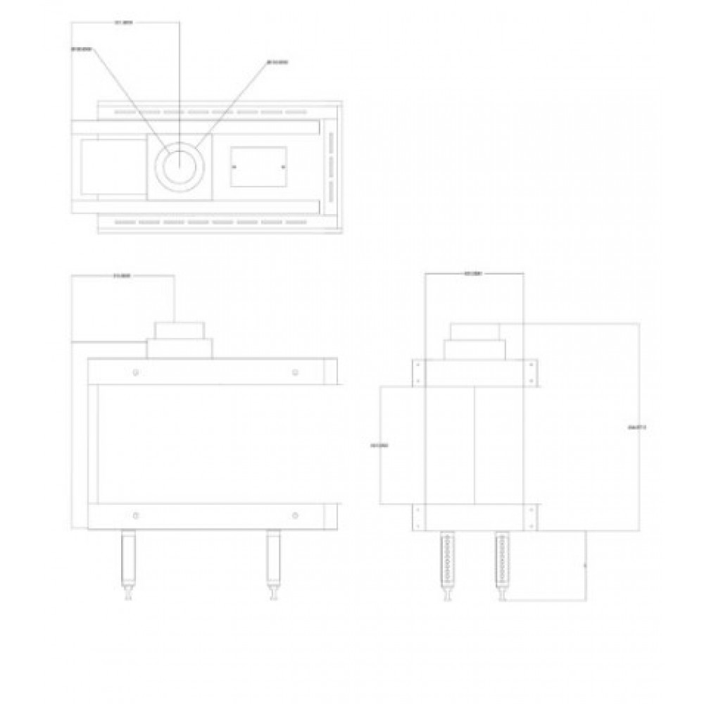 Kominki gazowe Balkan Energy GAS 3SIDE 70, 5.8kW - 7.8kW | Wkład kominkowy gazowy | Kominki |