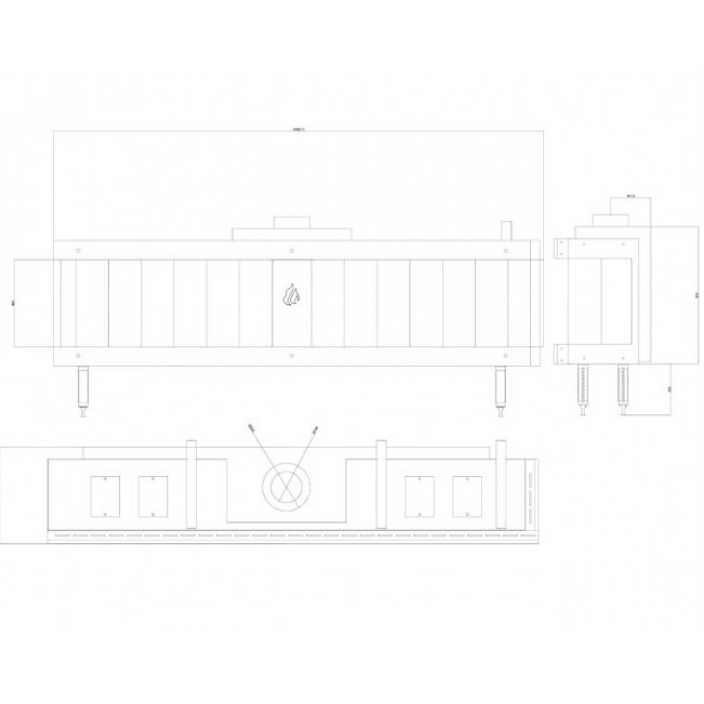 Kominki gazowe Balkan Energy GAS CORNER 200, 17kW | Wkład kominkowy gazowy | Kominki |