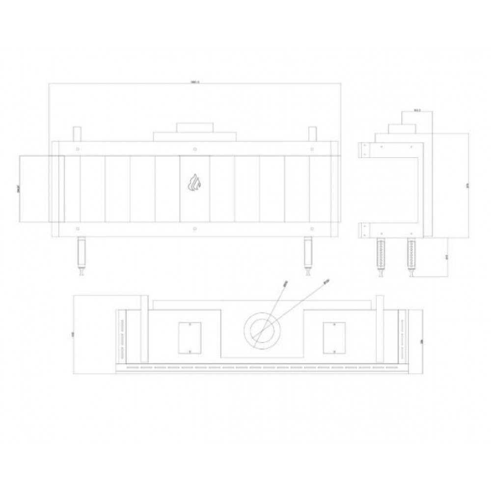 Kominki gazowe Balkan Energy GAS PANORAMA 150, 13kW | Wkład kominkowy gazowy | Kominki |