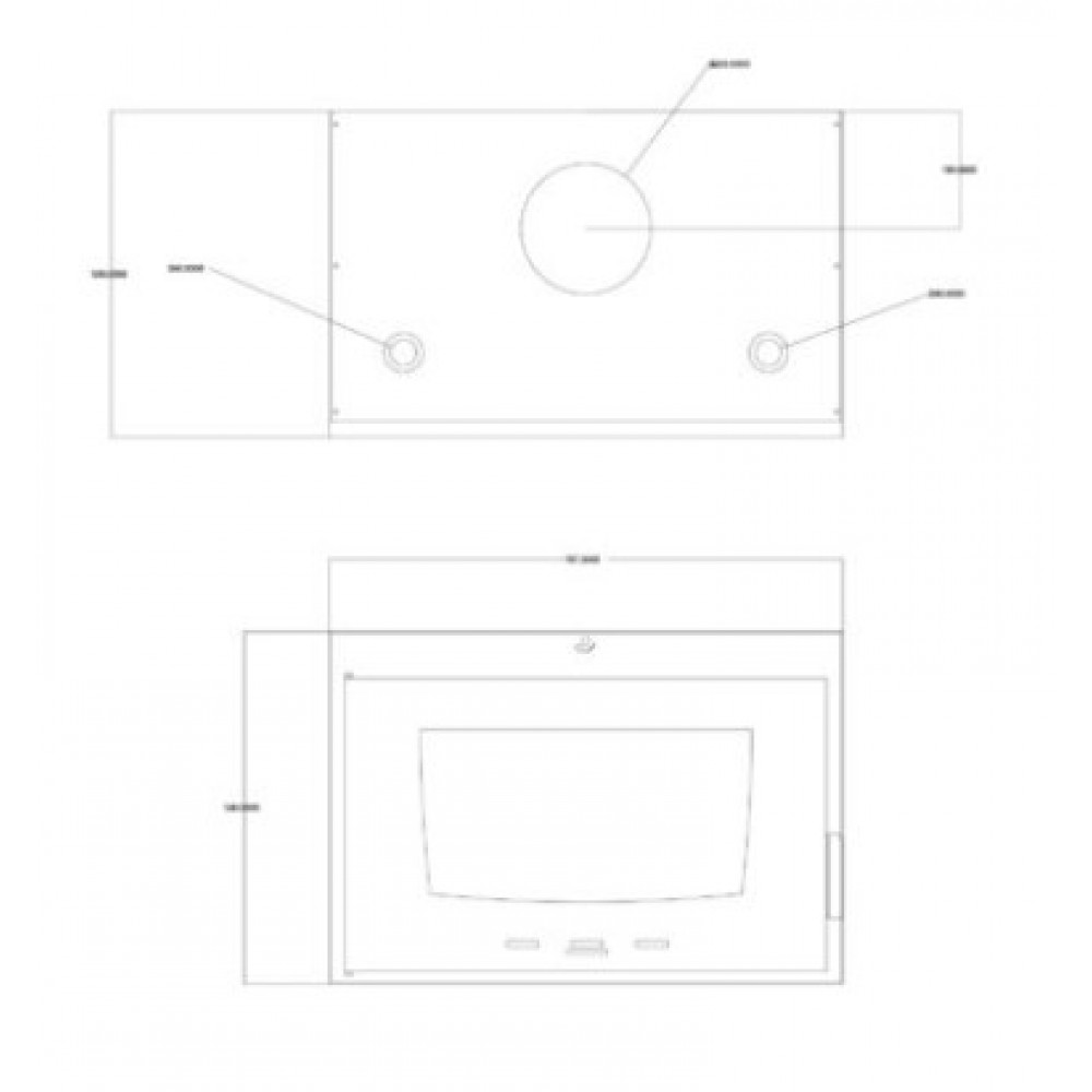 Kominek na drewno z płaszczem wodnym Balkan Energy ATS INSERT HYDRO 800, 16.11kW | Wkłady Kominkowe | Kominki |