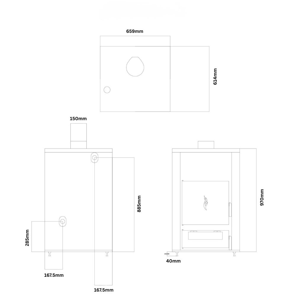 Kocioł na drewno do centralnego ogrzewania Balkan Energy ATS HYDRO, 31 kW | Kotły na drewno |  |