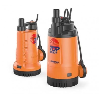 Pompa zanurzeniowa z pływakiem zewnętrznym Pedrollo TOP MULTI 2, wielostopniowa, moc 0,55 kW, przepływ 80 l/min, wysokość podnoszenia 42 m, przeznaczona do ogrodów, studni i innych zastosowań - Pompa elektryczna do wody