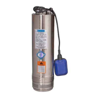 Pompa zatapialna z zewnętrznym pływakiem Electromash SCM 3 wirnik PVC, moc 0,55 kW, wysokość podnoszenia 30 m, wydajność 9000 l/h, przeznaczona do studni i innych zastosowań - Ogrzewanie Centralne