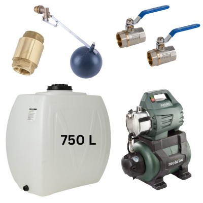 Zestaw „Woda pitna 750L” ze zbiornikiem na wodę Narrow Mavil (biały) i pompą hydroforową Metabo - Porównanie produktów