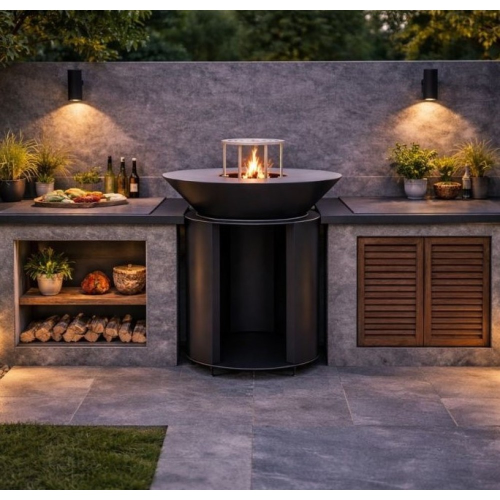 Steel charcoal Grill Balkan Energy ROUND 750 |  |  |