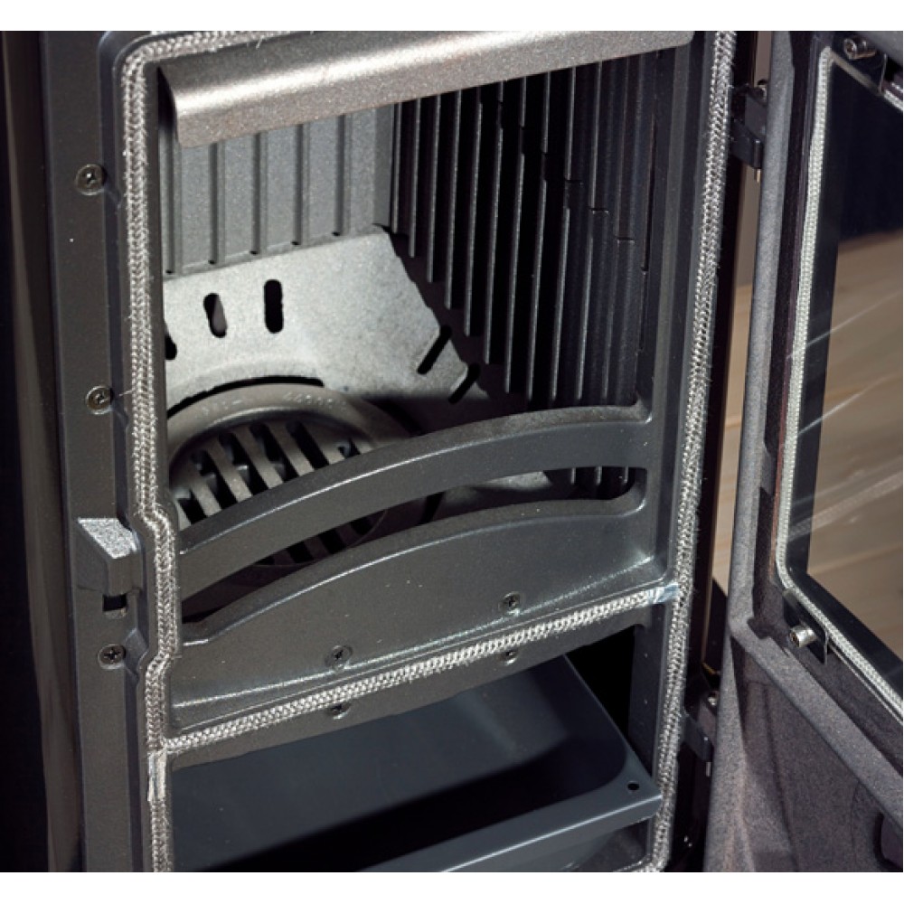 Włoski piece żeliwny na drewno La Nordica Super Junior, czarny, 5.7kW | Piece żeliwny na drewno | Piece na drewno |