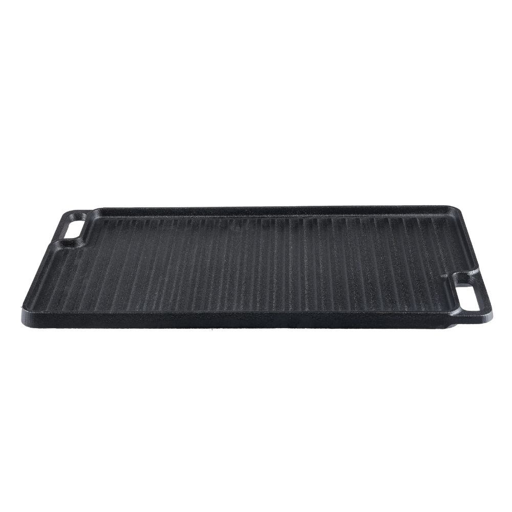 Dwustronna żeliwna płyta grillowa, 46x26 cm |  |  |