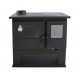 Kuchenka na drewno Verso CS Lite, Lewa, 7.7kW | Piece na drewno z piekarnikiem | Piece na drewno |