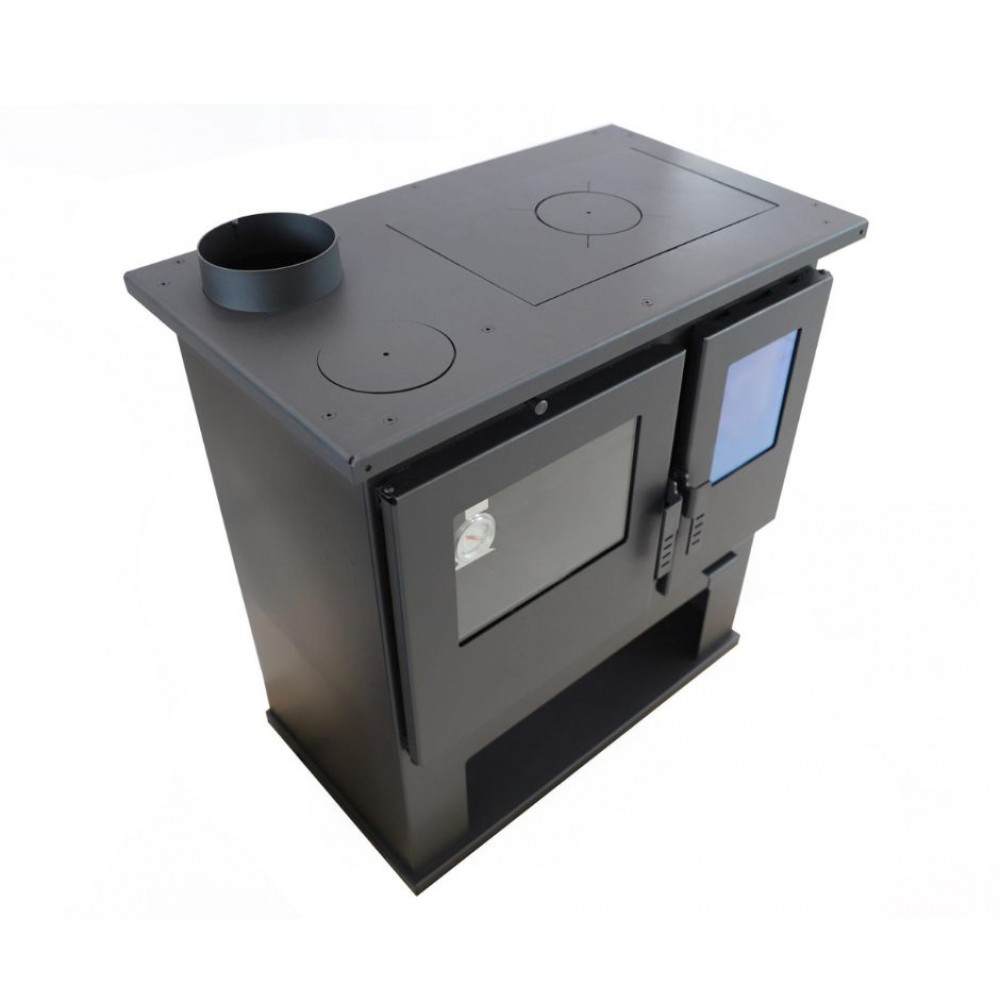 Kuchenka na drewno Verso CS Lite, Lewa, 7.7kW | Piece na drewno z piekarnikiem | Piece na drewno |