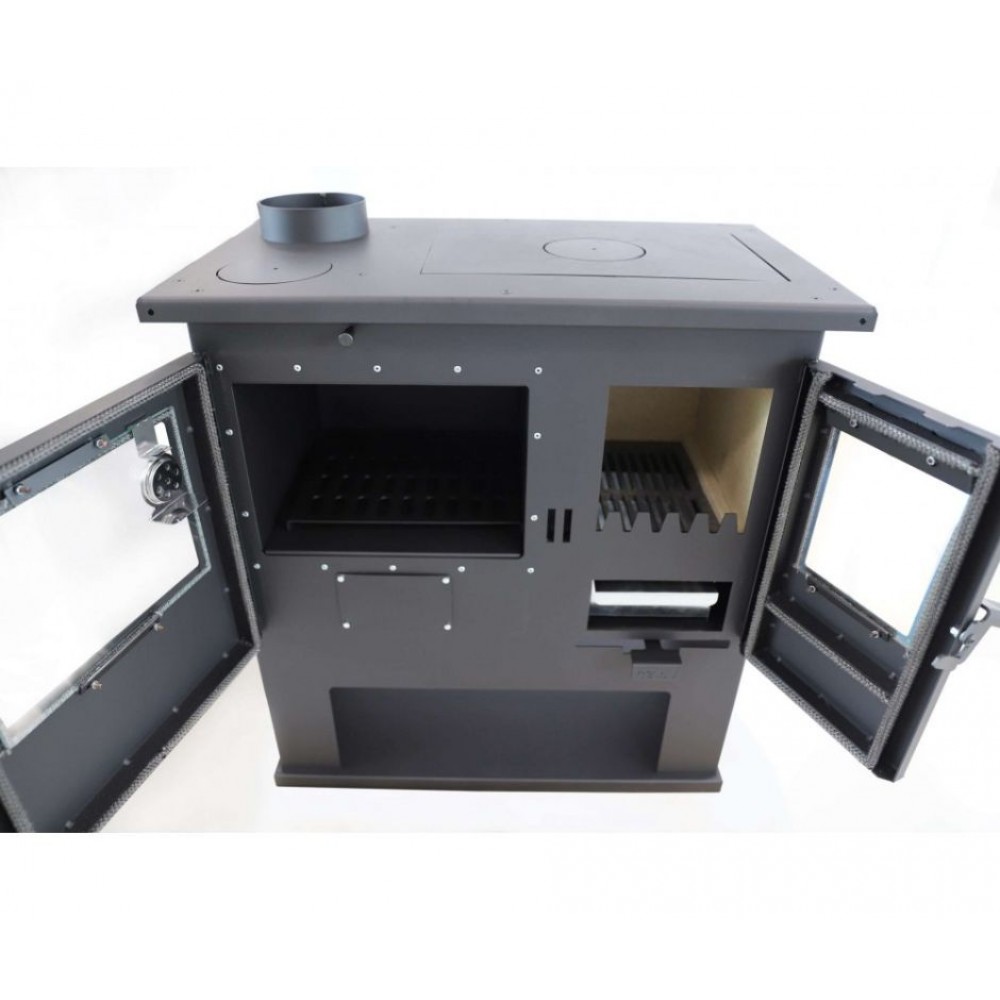Kuchenka na drewno Verso CS Lite, Lewa, 7.7kW | Piece na drewno z piekarnikiem | Piece na drewno |