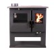 Kuchenka na drewno Verso CS, Lewa, 7.7kW | Piece na drewno z piekarnikiem | Piece na drewno |