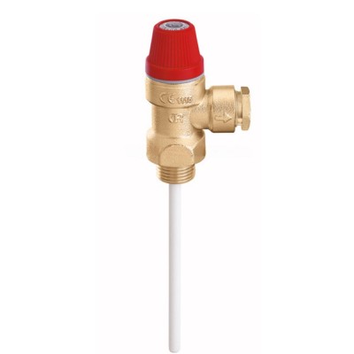 Zawór bezpieczeństwa termiczno-ciśnieniowy 1/2" x 1/2" ⌀15 - Ogrzewanie Centralne