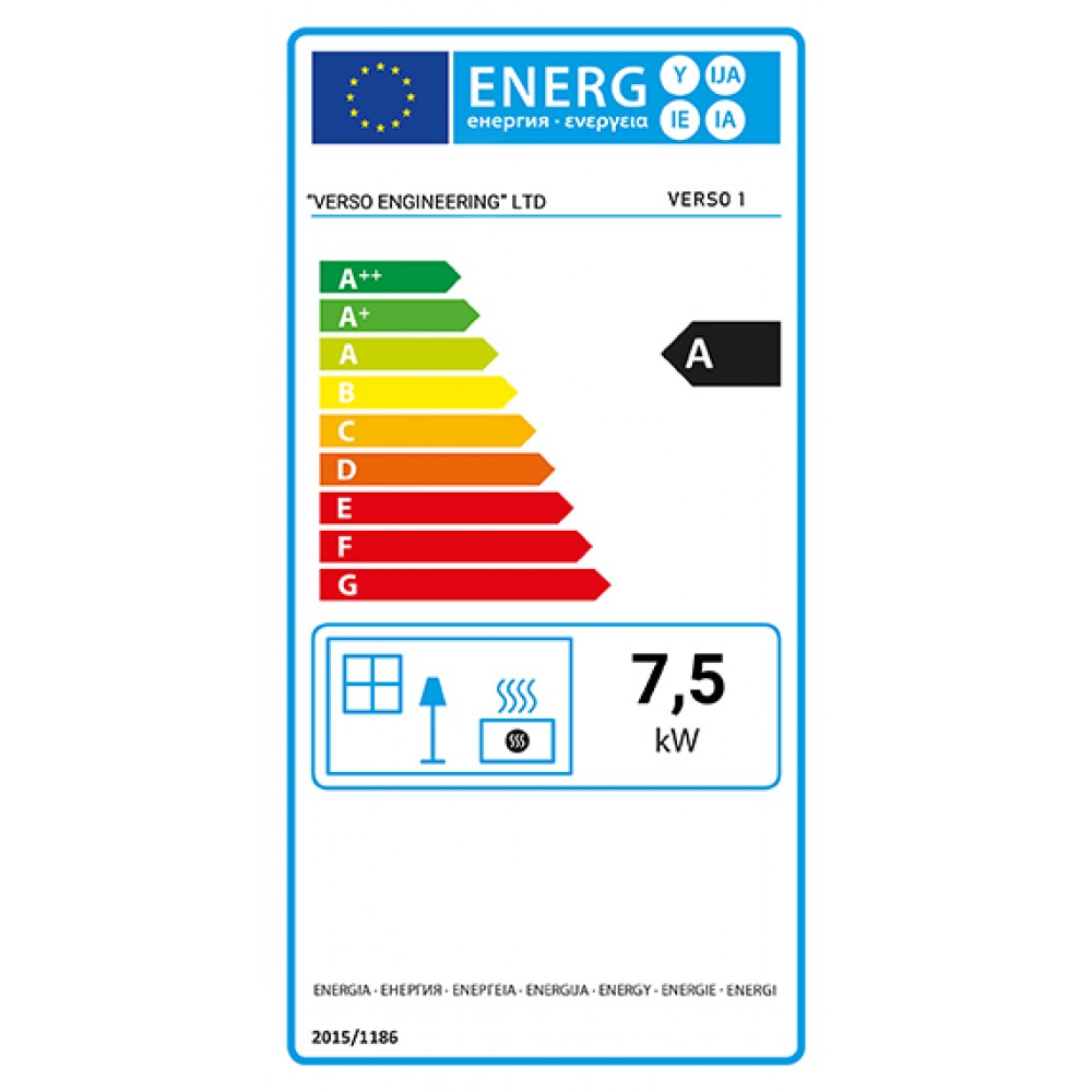 Piec na drewno Verso 1, 7.5kW | Bezpośrednie piece na drewno | Piece na drewno |